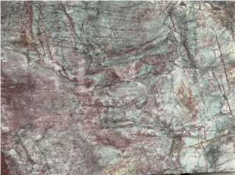 Green Fire Quartzite Slabs For Kitchen Countertops