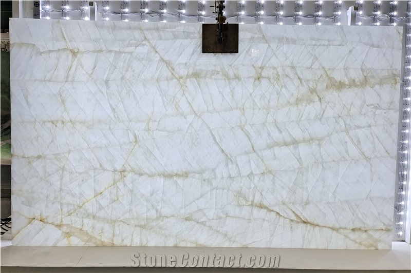 Iceberg White Marble Slabs For Feature Wall In Backlighting