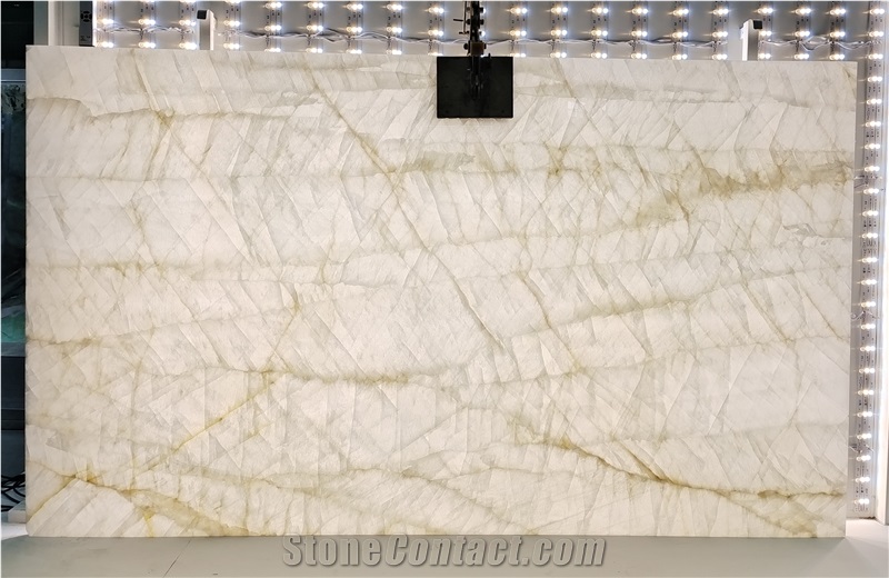 Iceberg White Marble Slabs For Feature Wall In Backlighting