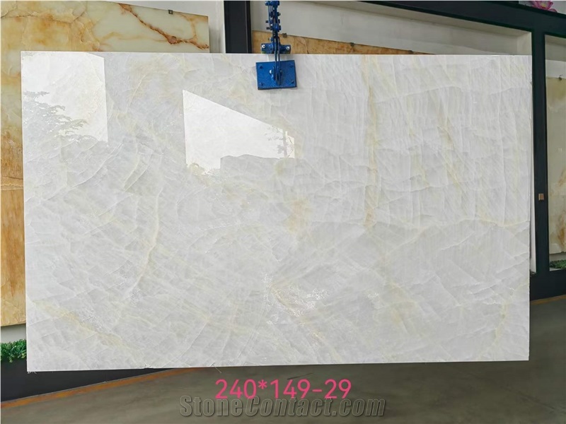 Iceberg White Marble Slabs For Feature Wall In Backlighting