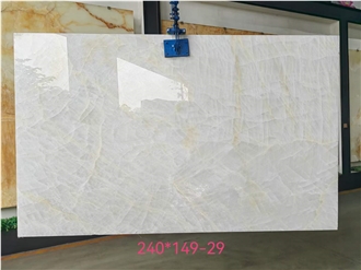 Iceberg White Marble Slabs For Feature Wall In Backlighting