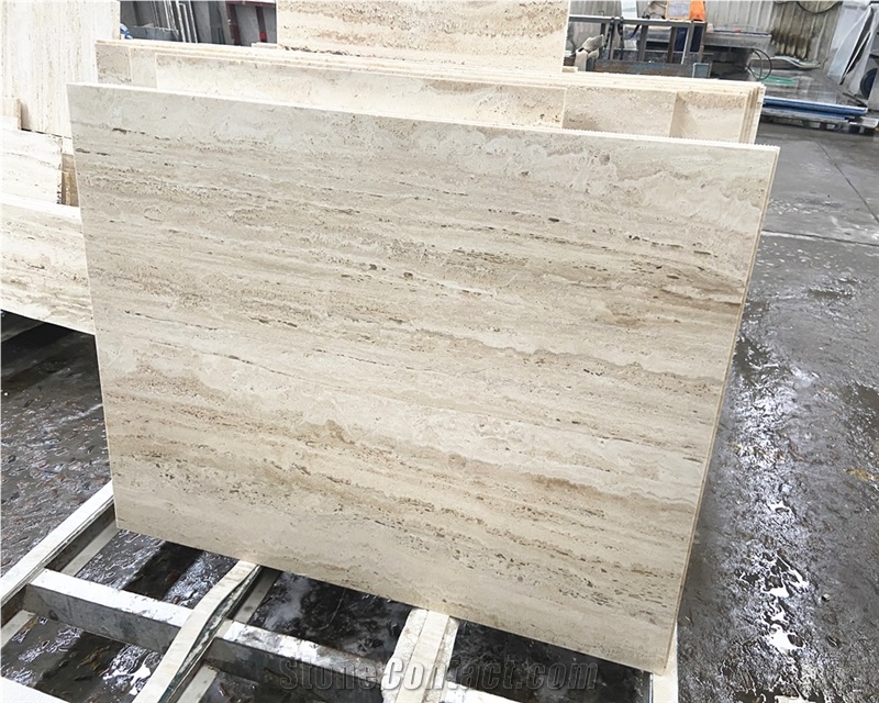 Ivory White Travertine 48''×48" Tiles For Bathroom Wall