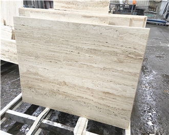 Ivory White Travertine 48''×48" Tiles For Bathroom Wall