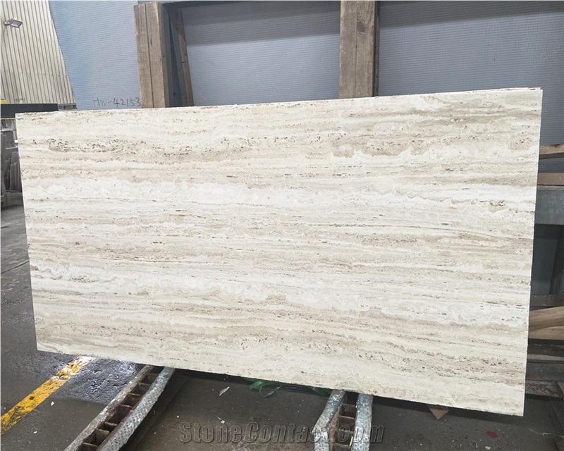 Ivory White Travertine 48''×48" Tiles For Bathroom Wall