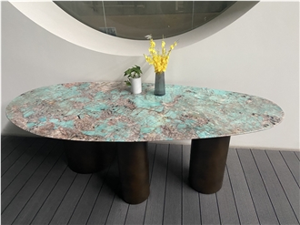 Labdar Amazonite Granite Baxter Table