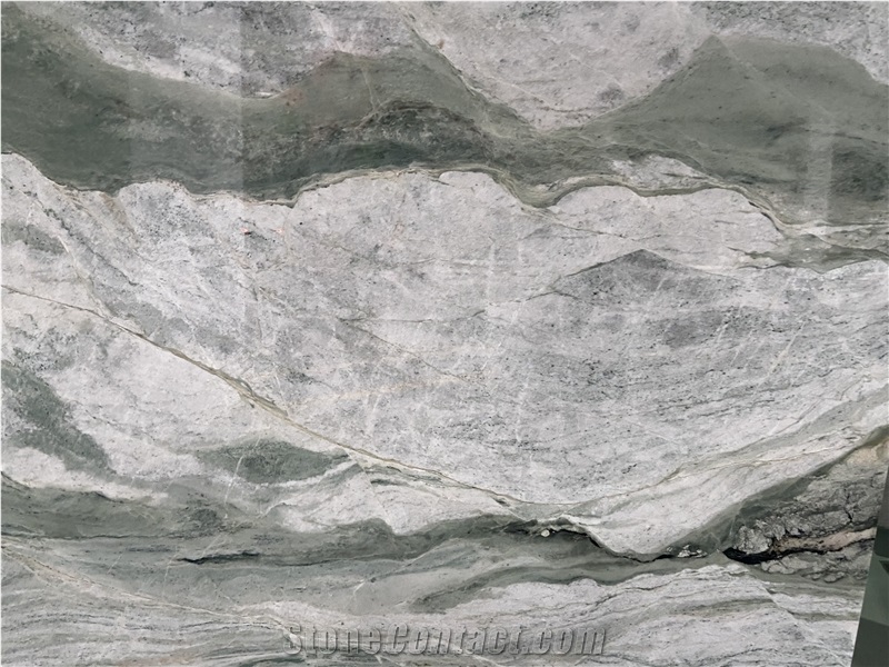 Landscape Green Marble 20Mm Polished Slabs Tiles