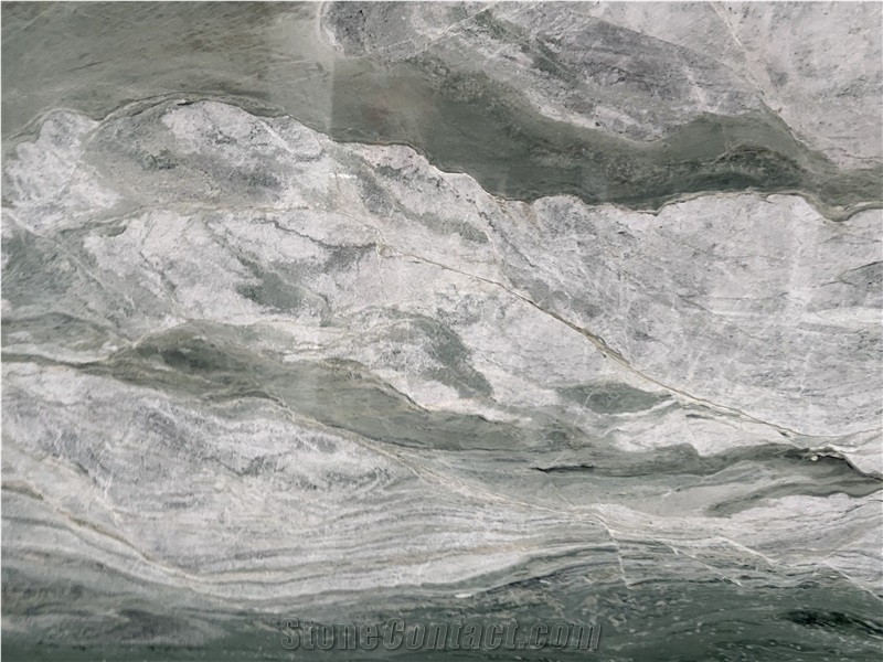 Landscape Green Marble 20Mm Polished Slabs Tiles