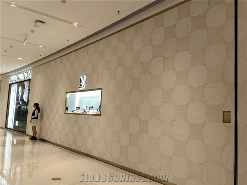 Limestone Cutting For Wall Decor Wall Tiles Pattern