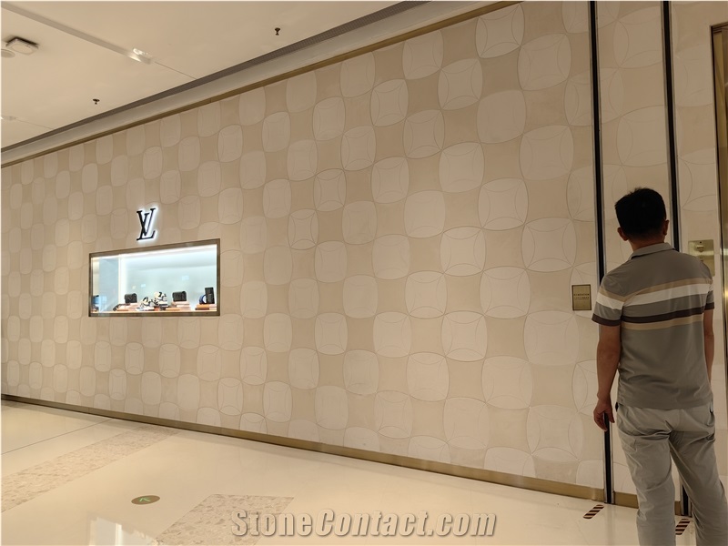 Limestone Cutting For Wall Decor Wall Tiles Pattern