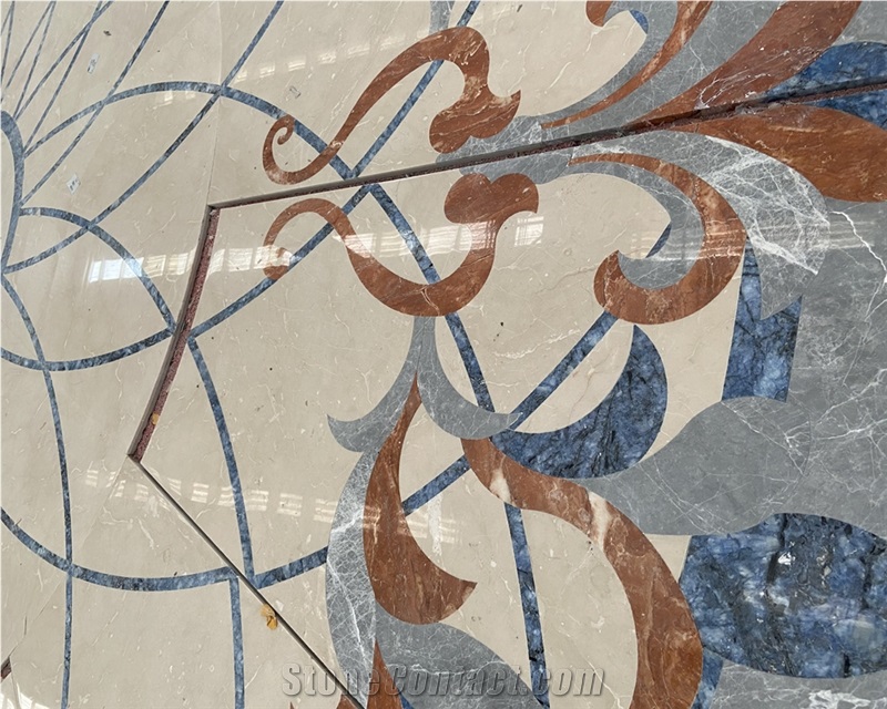 Marble Meddallion For Hotel Lobby Flooring Foyer