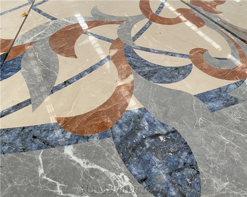 Marble Meddallion For Hotel Lobby Flooring Foyer