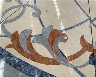 Marble Meddallion For Hotel Lobby Flooring Foyer