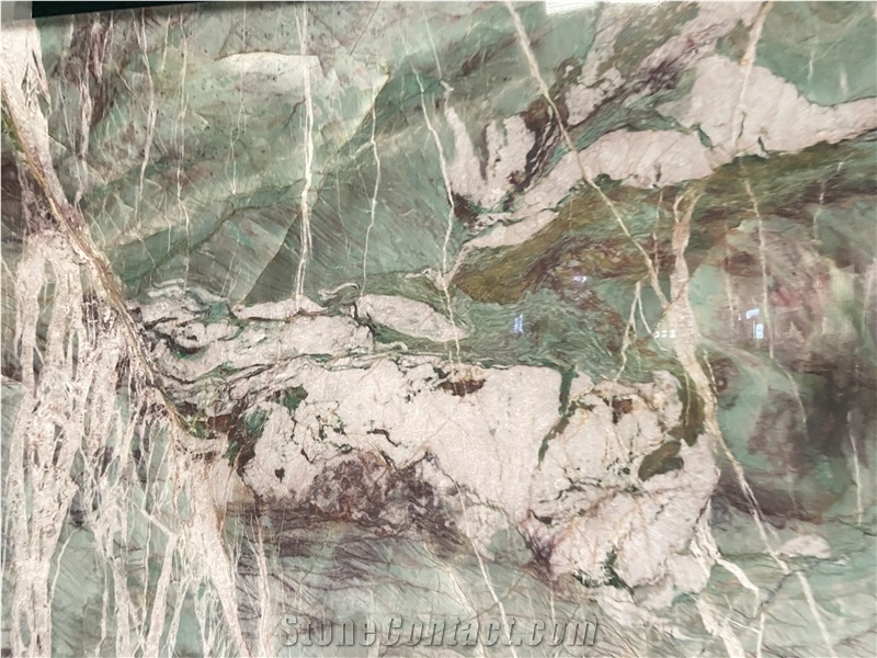 Moldavite Crystal Quatzite Slabs