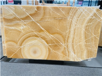 Orange Onyx Slabs For Backlighting Wall Decor