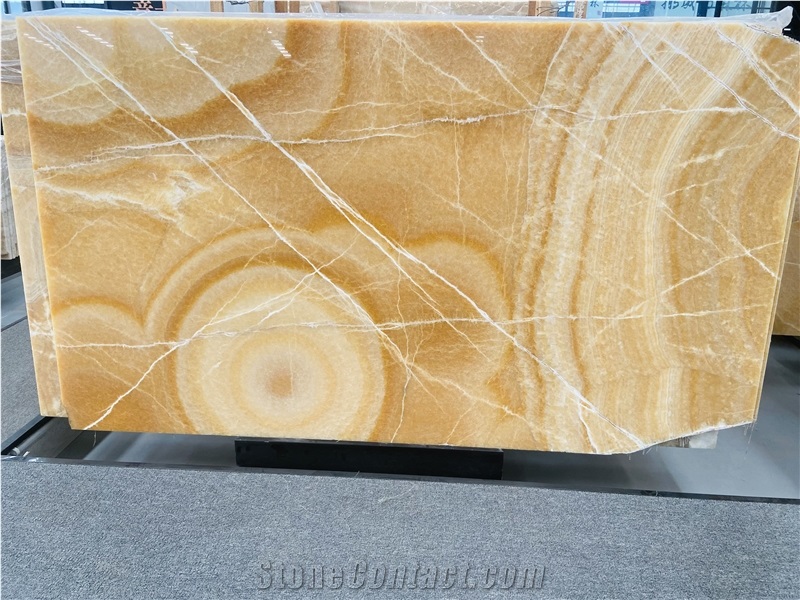 Orange Onyx Slabs For Backlighting Wall Decor