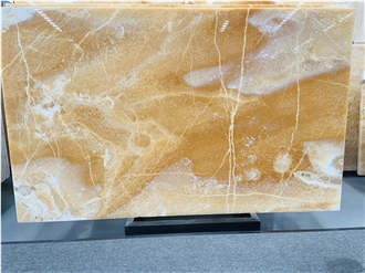 Orange Onyx Slabs For Backlighting Wall Decor
