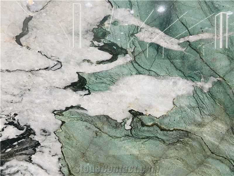 Patagonia Green Quartzite Slabs Backlight Stone Slab