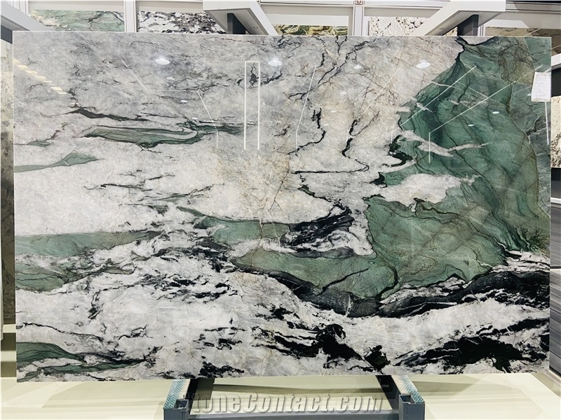 Patagonia Green Quartzite Slabs Backlight Stone Slab