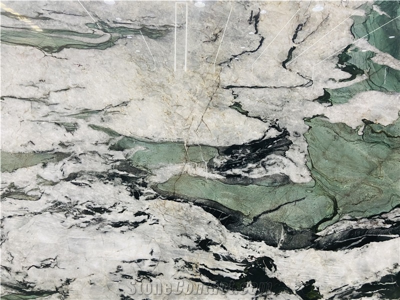 Patagonia Green Quartzite Slabs Backlight Stone Slab