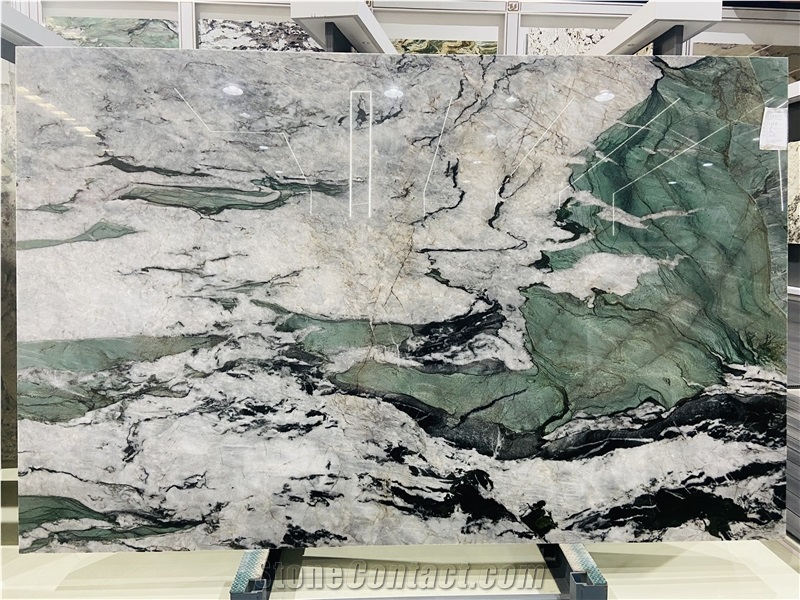 Patagonia Green Quartzite Slabs Backlight Stone Slab