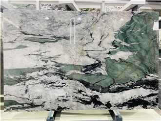 Patagonia Green Quartzite Slabs Backlight Stone Slab