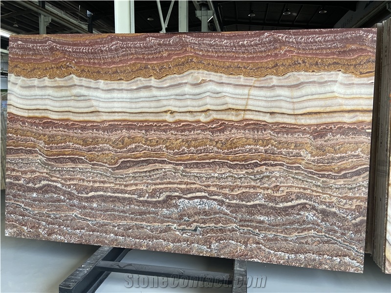 Picasso Red Onyx 18Mm Polished Slabs
