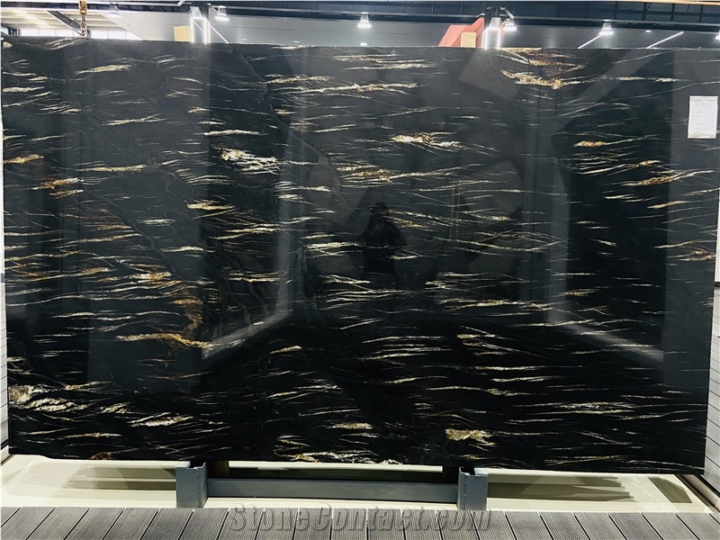 Portoro Black Quartzite Slabs