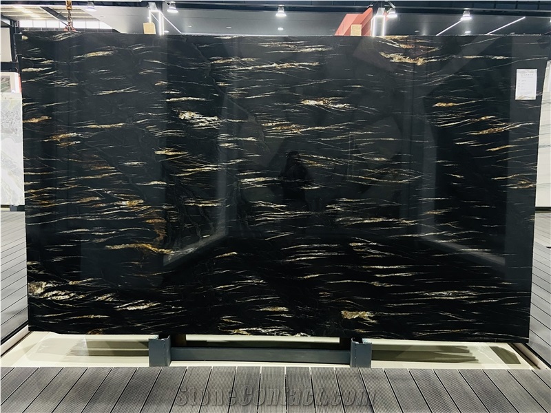 Portoro Black Quartzite Slabs