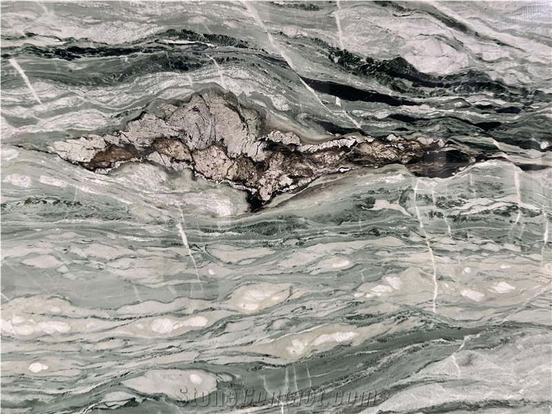River Green Marble 20MM Polished Slabs Tiles