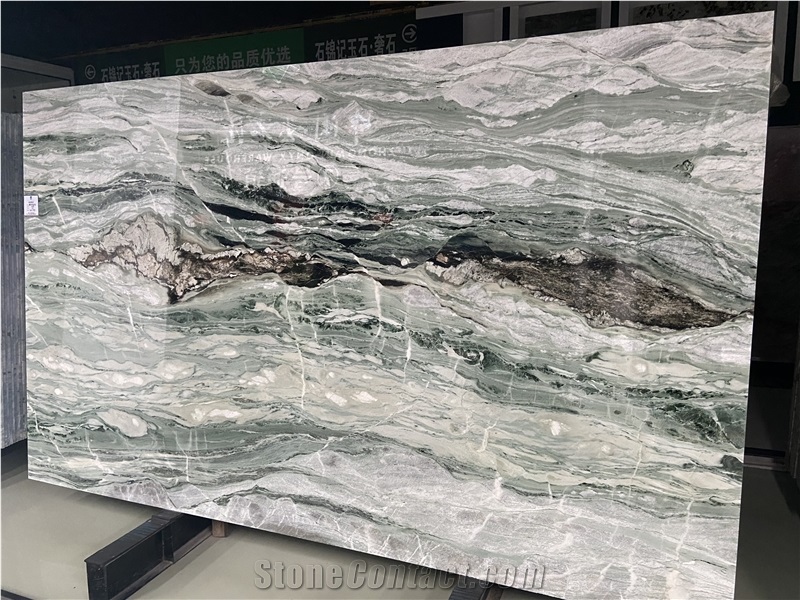 River Green Marble 20MM Polished Slabs Tiles