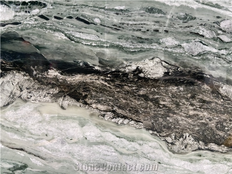 River Green Marble 20MM Polished Slabs Tiles