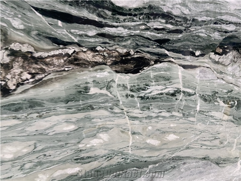 River Green Marble 20MM Polished Slabs Tiles