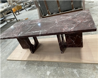 Rosso Levanto Marble Coffee Tables