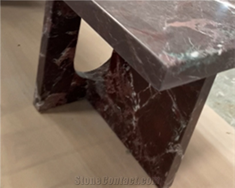 Rosso Levanto Marble Coffee Tables