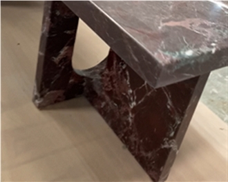 Rosso Levanto Marble Coffee Tables