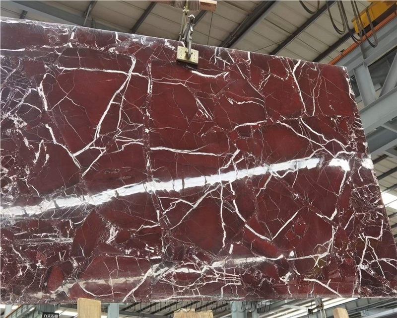 Rosso Levanto Marble Coffee Tables