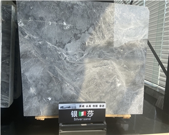 Silver Grey Marble 20Mm Thick Polished Slabs Tiles