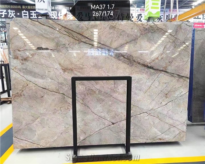 Silver Roots Marble Slabs For Bathroom Wall Tile