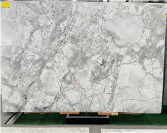 Super White Marble For All Bookmatched Flooring Tiles