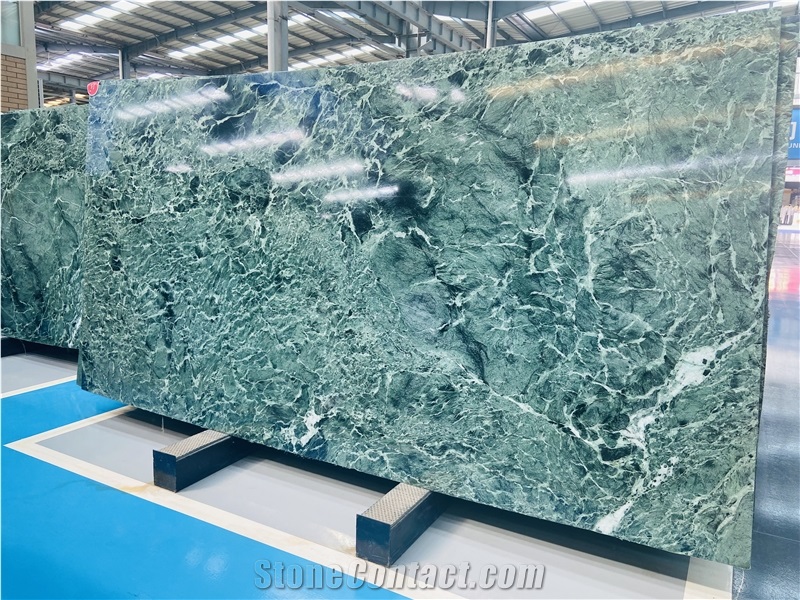 Verde Alpi Marble Bathroom Counter, Vanity Top Unit, Bath Top
