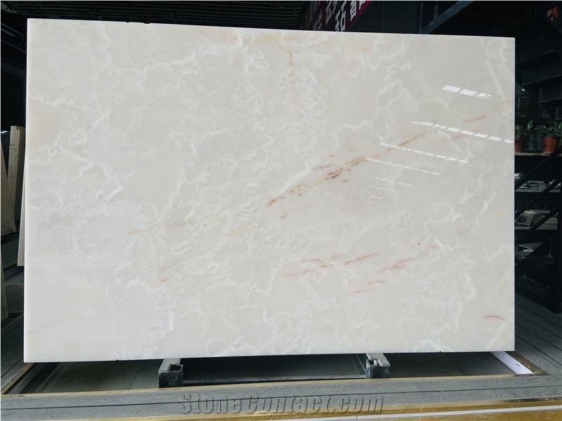 White Onyx Big Slabs For Backlighting Wall Decor