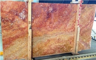 Peach Travertine French Pattern Tiles
