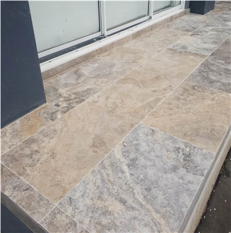 Silver Latte Travertine Tiles