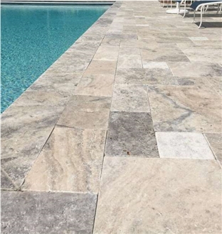 Silver Latte Travertine Tiles