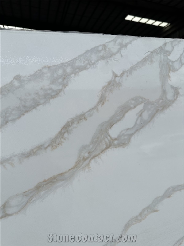 8010 30Mm Calacatta Gold Engineered Stone Floor