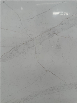 China White Calacatta Engineered Quartz Slabs