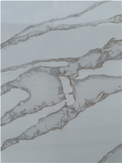 White Quartz Stone Slabs Polished Quartz Tiles
