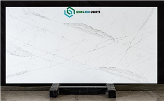 1125 Model Light Gray Messy Texture 20Mm Quartz Slabs