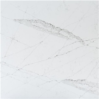1125 Model Light Gray Messy Texture 20Mm Quartz Slabs