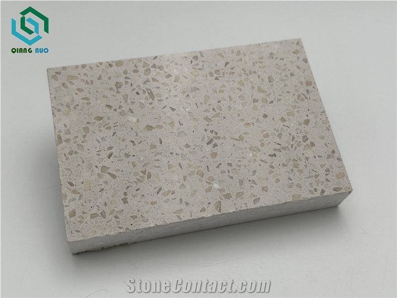 Beige Color Offers High Cost-Effectiveness Terrazzo Slabs
